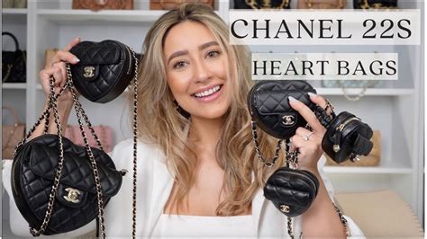 chanel ss22 heart bag|Chanel 22S Heart Bag Comparison & Review of ALL FIVE SIZES .